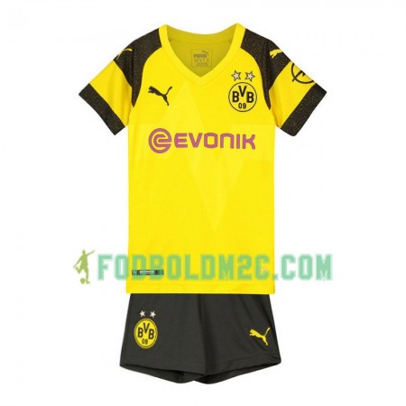 Borussia Dortmund Børn Hjemmebanesæt 2018-2019 Kortærmet (+ Korte bukser)